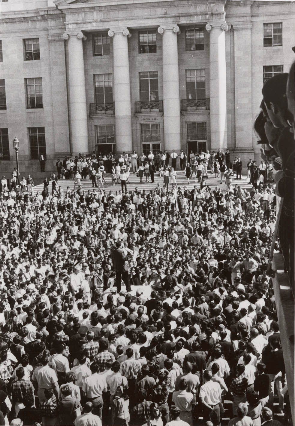 Don Kechely, Savio Addressing Students 10-1-1964